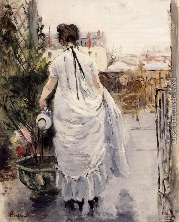 Berthe Morisot : Young Woman Watering a Shrub